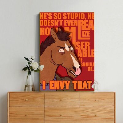 Bojack Print Anime Classic Vintage Posters Vintage Room Home Bar Cafe Decor Decor Art Wall Stickers 1 - Bojack Horseman Store