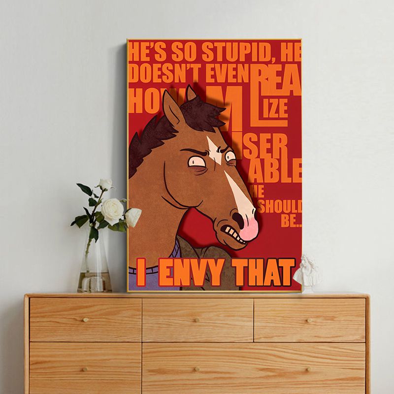 Bojack Print Anime Classic Vintage Posters Vintage Room Home Bar Cafe Decor Decor Art Wall Stickers 1 - Bojack Horseman Store