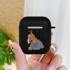 Fashion BoJack Cute Horseman Soft silicone TPU Case For AirPods Pro2 1 2 3 Black Silicone 5 - Bojack Horseman Store
