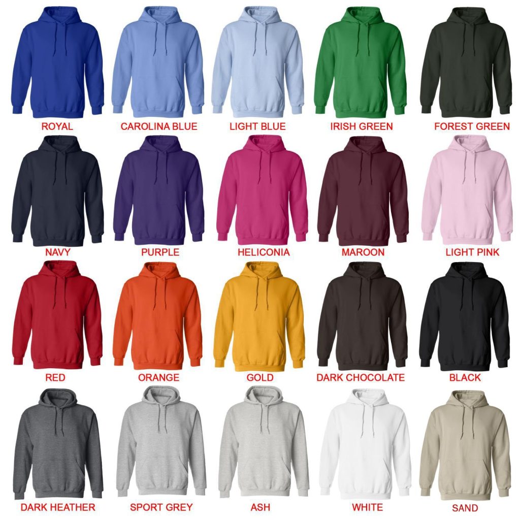 hoodie color chart - Bojack Horseman Store